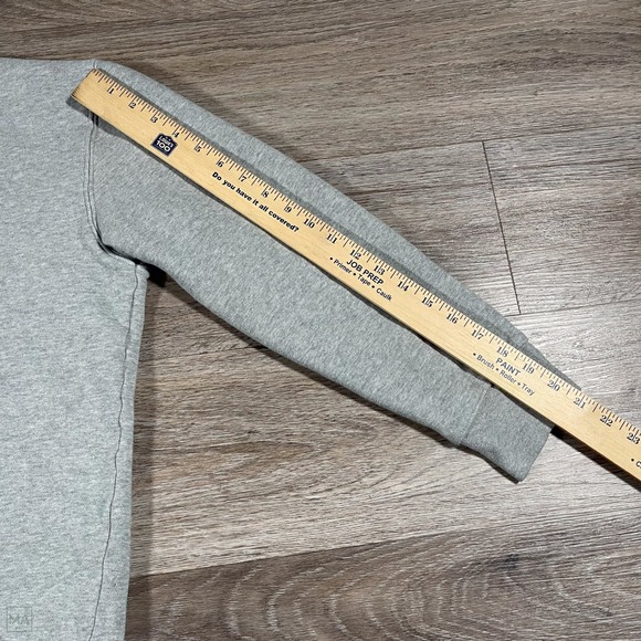 Quince Women's Sweater Crewneck Casual Organic Cotton Fleece Lined M Gray - Picture 6 of 7